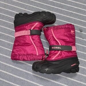 Sorrel Girls 3 Pink Duck Insulated Boots